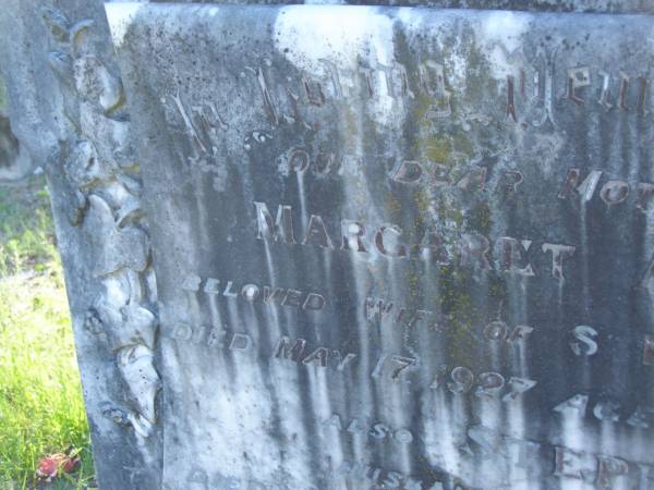 Margaret Ann,  | wife of S. ROBARDS,  | mother,  | died 17 May 1927 aged 42 years;  | Stephen,  | husband,  | died 16 June 1943 aged 65 years;  | Tea Gardens cemetery, Great Lakes, New South Wales  | 