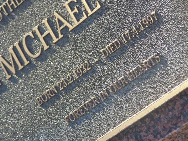 Noel Michael VAUGHAN,  | son brother brother-in-law uncle,  | born 23-2-1932,  | died 17-4-1997;  | Tea Gardens cemetery, Great Lakes, New South Wales  | 