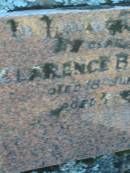 Clarence Bede DELORE,
died 18 June 1958 aged 71 years,
husband;
Tea Gardens cemetery, Great Lakes, New South Wales