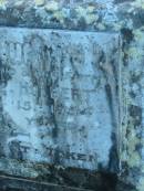 Hugh Fitz HOLBERT,
husband father,
died 15 June 1954 aged 81 years;
Tea Gardens cemetery, Great Lakes, New South Wales