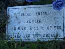 Fredrick Arthur NEWLIN,
13-8-28 - 1-11-95 aged 67 years;
Tea Gardens cemetery, Great Lakes, New South Wales