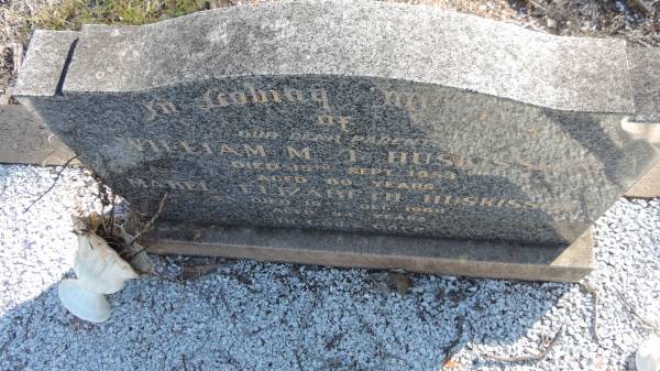 William M T HUSKISSON  | d: 15 Sep 1953 aged 80  |   | Mabel Elizabeth HUSKISSON  | d: 19 Dec 1968 aged 94  |   | The Gums Cemetery  | 