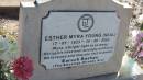 Esther Myra YOUNG (NEAL)
b: 17 Jul 1933
d: 30 Jun 2003
The Gums Cemetery