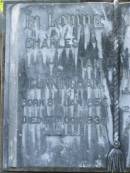 
Charles Tait CUNNINGHAM,
born 8 Jan 1854,
died 17 Oct 1938;
Annie CUNNINGHAM,
mother,
died 21 March 1929 aged 68 years;
Tiaro cemetery, Fraser Coast Region
