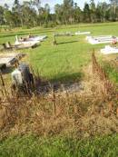
Mary Sutherland,
wife of David SINCLAIR,
died 21 Sep1909 aged 77 years;
David,
husband,
died 4 March 1912 aged 75 years;
Margaret Elizabeth Bruce,
wife of George T. GROUNDWATER,
died 29 Oct 1909 aged 39 years;
Tiaro cemetery, Fraser Coast Region
