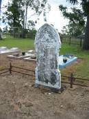 
Albert BISHOP,
son of J. & S. BISHOP,
accidentally killed 19 July 1900 aged 35 years 5 months;
John,
husband of Sarah BISHOP,
accidentally killed 17 May 1091 aged 67 years;
Sarah,
wife mother,
died 18 Feb 1905 aged 70 years;
Tiaro cemetery, Fraser Coast Region
Tiaro cemetery, Fraser Coast Region
