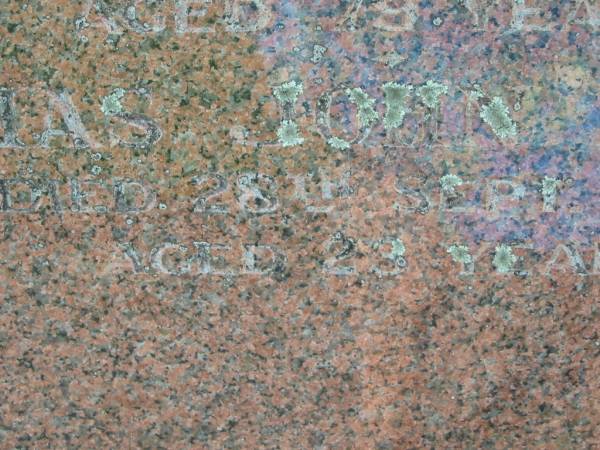 Jeremiah KELIHER,  | died 8 Mar 1939 aged 79 years;  | Thomas John KELIHER,  | died 28 Sept 1928 aged 23 years;  | Tiaro cemetery, Fraser Coast Region  | 