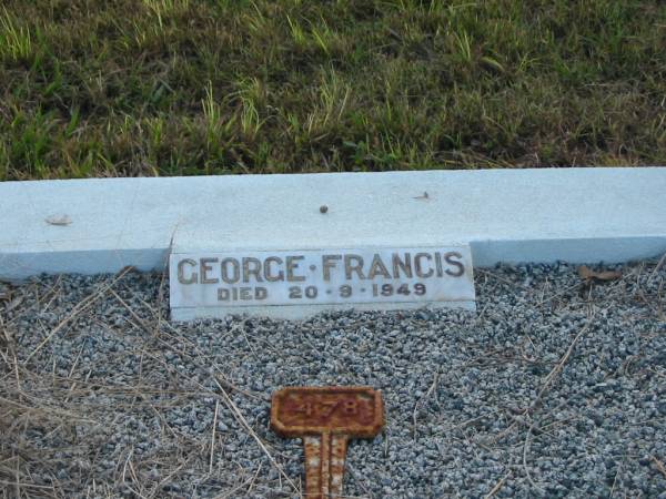 George Francis KEOGH,  | died 20-9-1949;  | Tiaro cemetery, Fraser Coast Region  | 