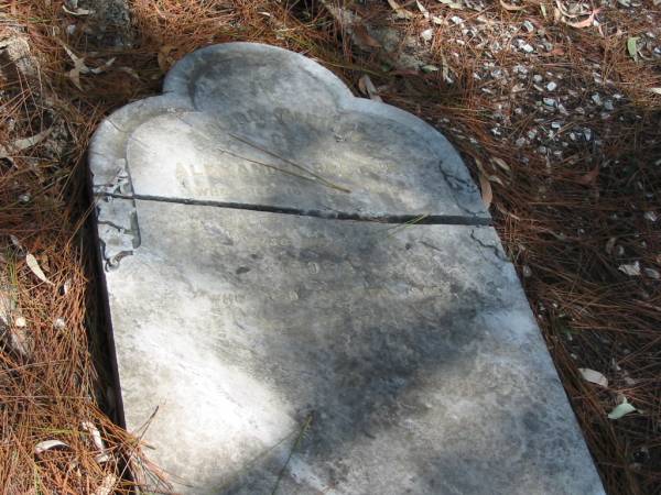 Alexander BEATTIE died 16 Sept 1918 aged 81? years,  | wife Dora died 13 Feb 1903 aged 52 years,  | Tingalpa Christ Church (Anglican) cemetery, Brisbane  | 