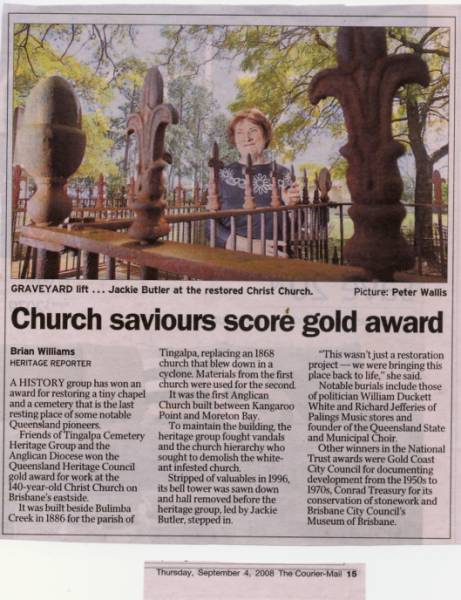 Courier Mail 4 Sep 2008  | 