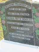
Glenda Ruth VOGLER
31 May 1987 aged 22
Toogoolawah Cemetery, Esk shire
