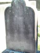 In memory of my dear wife
Jane JOHNSON
and our mother
who died 5th Oct 1922
aged 70 years
at rest
also their granddaughter
Brisbane General Cemetery (Toowong)