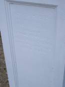 Toowong Cemetery por: 13, sect: 55, grave:4;
Hobbs William, 09 12 1890;
Bourne Emily, 24 01 1915;
Hobbs Ann, 02 10 1875;
Bourne Cicely Orton, 20 06 1908, 18 years;
Hobbs Anna Luisa, 14 02 1914;
Hobbs Edwin, 14 06 1929, 53 years;
Bourne Clfred Edward, 26 07 1972, 0 years;
Bourne Muriel Eleanor, 06 11 1964;
Bourne Joseph Orton, 28 11 1931, 87 years;
Edward HOBBS,
d: Redcliffe 4 Jan 1875, aged 13yrs 9Mon;
Alfred HOBBS,
d: 30 Nov 1878, aged 19;
Arthur HOBBS,
d: 24 Feb 1926, aged 55;
Edwin HOBBS,
d: 13 Jun 1929, aged 53;
Alice Mary Graham,
d: 29 Jul 1944, aged 71;
Anna Louisa HOBBS,
d: 13 Feb 1914, aged 79;
William HOBBS;
Cicely Orton BOURNE,
d: 19 Jun 1908, aged 18;
Emily (BOURNE),
wife of J O BOURNE,
d: 23 Jan 1815, aged 56;
Joseph Orton BOURNE,
d: 27 Nov 1931 aged 87;
Joseph William (Jack) BOURNE,
d: San Francisco 7 Sep 1934, aged 36;
Muriel Eleanor BOURNE,
d: 9 Feb 1962, aged 76;