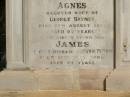 John PETRIE
d: 20 Mar 1887
aged 29
(second son of John and Jane K PETRIE)
Agnes BAYNES(nee PETRIE)
d: 27 Aug 1887
aged 22
their fourth daughter
(wife of George BAYNES)
James PETRIE
d: 16 Jul 1905
aged 44
third son
(husband of Annie PETRIE)
children of above James and Annie PETRIE
Agnes Florence PETRIE
d: 25 Nov 1914 aged 28
James Bertram PETRIE
d: 29 Jul 1914 aged 27
Myfanwy Ann PETRIE
d: 17 Dec 1895, aged 14 months
Brisbane General Cemetery (Toowong)