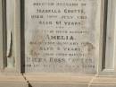 Andrew PETRIE
d: 21 Jun 1896, aged 71
James Ross COUTTS
d: 19 Jul 1911, aged 61
(husband of Isabella Coutts)
Amelia COUTTS
d: 22 Jan 1900, aged 5
(their fifth daughter)
Hilda Ross COUTTS
d: 13 Sep-1920, aged 31
(their third daughter)
Isabella COUTTS
d: 17 Mar 1932
Brisbane General Cemetery (Toowong)