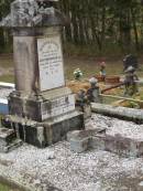 John MATHEWSON senior,
husband father,
died 7 March 1915 aged 73 years;
Mary MATHEWSON,
wife mother,
died 6 Sept 1916 aged 72 years;
Upper Coomera cemetery, City of Gold Coast