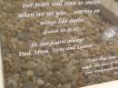 David Andrew (Drew Hundey) EAGLE,
19 April 1976 - 22 May 2005,
wife Jayne,
missed by dad, mum, Steve, Leanne, Garth, Taz & family;
Upper Coomera cemetery, City of Gold Coast