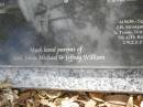 Shirley Dolores STRONGMAN (nee HOLDEN),
born Auckland New Zealand 20 August 1925,
died Brisbane Australia 18 March 2003;
James Havelock STRONGMAN,
born Auckland New Zealand 15 Sept 1923,
died Robina Australia 27 Aug 2005;
parents of Gail, James Michael & Jeffrey William;
Upper Coomera cemetery, City of Gold Coast