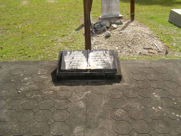 Henry GANNON,  | husband,  | died 12 Mar 1929 aged 48 years;  | Emma GANNON,  | wife,  | died 15 Mar 1970 aged 86 years;  | Upper Coomera cemetery, City of Gold Coast  | 