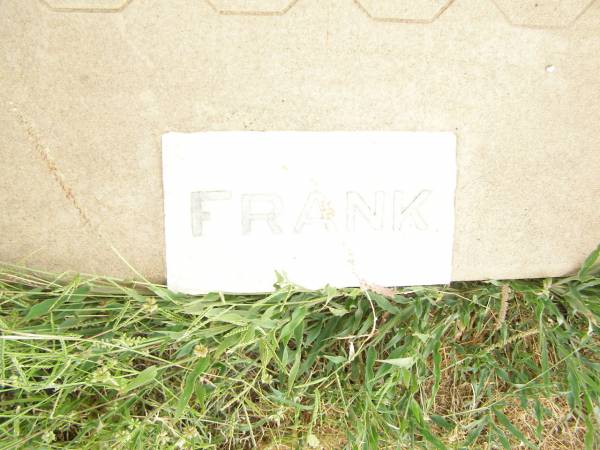 Ellen (Nell) FRANCIS,  | aunt,  | died 29 June 1953 aged 85 years;  | Frank FRANCIS,  | died 28 Dec 1946 aged 76 years;  | Warra cemetery, Wambo Shire  | 