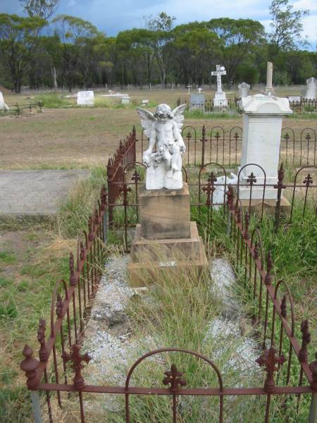 Jack MCKAY,  | son brother,  | died 26? Nov 1928 in his ?? year;  | Warra cemetery, Wambo Shire  | 