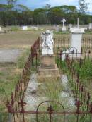
Jack MCKAY,
son brother,
died 26? Nov 1928 in his ?? year;
Warra cemetery, Wambo Shire
