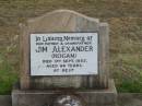 
Jim Alexander,
(Kogan),
father grandfather,
died 3 Sept 1953 aged 84 years;
Warra cemetery, Wambo Shire
