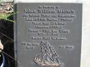 Johan William MICHELS,
father grandfather,
born 21-7-1881 Narpes Finland,
died 29-6-1960,
cremated 1-7-1960,
partner of Ellen May DArchy 1928 - 1960,
brother Emil Waldemar;
Woodford Cemetery, Caboolture