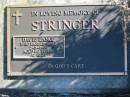 STRINGER, David Lance,
died 2-5-1998 aged 82 years;
Woodford Cemetery, Caboolture