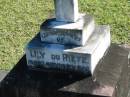 Lily DU RIETZ,
died 5 Nov 1962;
Woodford Cemetery, Caboolture