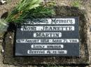Noni Jeanette MARTIN,
16 Aug 1958 aged 7 and 12 years;
Woodford Cemetery, Caboolture