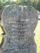 Victor BRAUN, son brother,
accidentally killed 27 Sept 1942 aged 20;
Woodford Cemetery, Caboolture