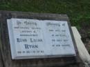 Elva Lilian RYAN, mother grandmother,
28-9-28 - 19-12-83;
Woodford Cemetery, Caboolture