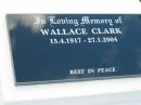 Wallace CLARK,
15-4-1917 - 27-1-2004;
Woodford Cemetery, Caboolture
