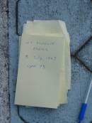 Ivy Florence DRAPER,
died 5 July 1983 aged 75 years;
Woodford Cemetery, Caboolture