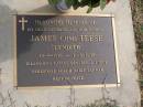 
James (Jim) TEESE
Lyndith
b: 13 Sep 1918, d: 11 Mar 1998
(Illawarra cattle breeder and Judge, Veresdale scrub dairy farmer)
Woodhill cemetery (Veresdale), Beaudesert shire

