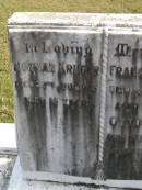 
Norman Kruger
d: 22 Jul 1925, aged 15

Frances Kruger
d: 14 May 1930, aged 51
Otto Kruger
d: 12 May 1940, aged 72

Woodhill cemetery (Veresdale), Beaudesert shire

