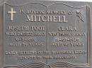 
Joseph Foot Mitchell
d: 6 May 1890, aged 59
Clara Mitchell
11 Jul 1926, aged 90
Woodhill cemetery (Veresdale), Beaudesert shire

