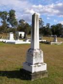 
Moses Slater
(husband of S A Slater)
20 Oct 1901, aged 73
Sarah A Slater
(wife of Moses Slater)
25 Feb 1906, aged 75
Joseph
(son of Moses and Sarah A Slater)
17 Nov 1889, aged 23
Woodhill cemetery (Veresdale), Beaudesert shire

