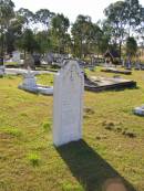 
Bridget (Hiscock)
(wife of William Hiscock)
17 Jul 1884, aged 39
children
Mary aged 2 yrs
Bridget aged 1 year
William Hiscock
18 Mar 1908, aged 73
Woodhill cemetery (Veresdale), Beaudesert shire


