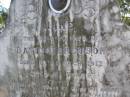 
Jane (Ferguson)
(wife of David Ferguson)
10 Mar 1912, aged 81
David Ferguson
6 Sep 1914, aged 88
Woodhill cemetery (Veresdale), Beaudesert shire

