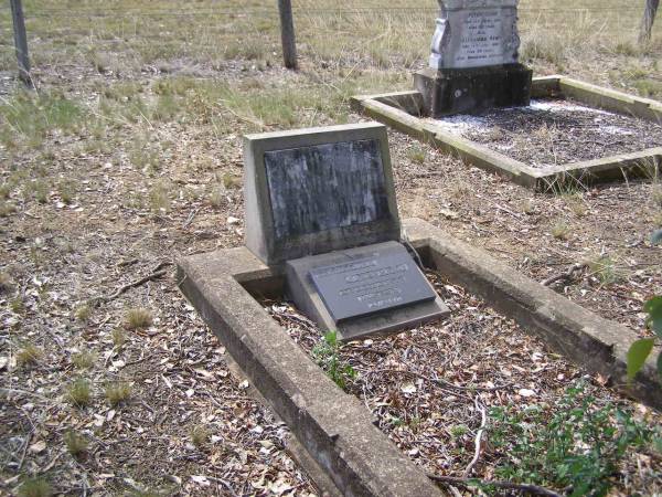 Erick Hendrick JOHANSON,  | died 20 May 1931;  | Anna JOHANSON,  | died 22 March 1939;  | Evangeline CLEVELAND,  | grand-daughter,  | 1908 - 1961;  | Yangan Presbyterian Cemetery, Warwick Shire  | 
