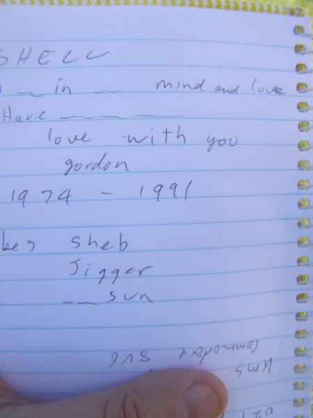 Gordon SHELL,  | 1974 - 1991;  | Yarraman cemetery, Toowoomba Regional Council  | 