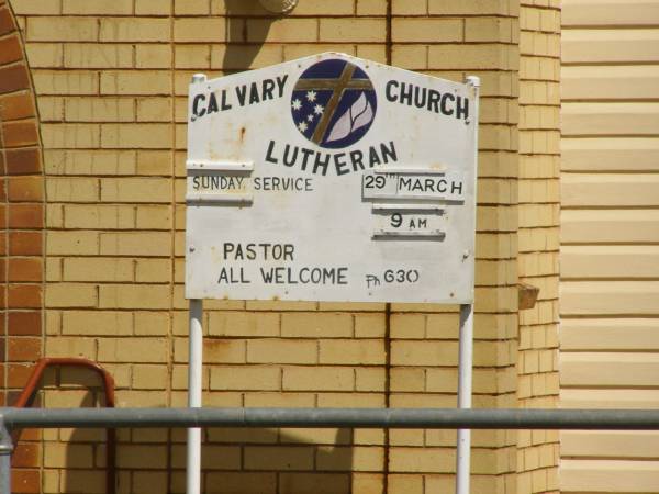 Calvary Lutheran Church, Yarraman, Toowoomba Regional Council  | 