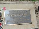 Beverley May BENNETT,
wife mother,
26-5-1940 - 6-1-2003 aged 62 years;
Yarraman cemetery, Toowoomba Regional Council