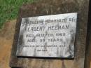 Herbert HEENAN,
died 14 Feb 1969 aged 59 years,
son Brian;
Yarraman cemetery, Toowoomba Regional Council