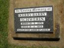 Kerry Barry SCHWERIN,
born 10-3-1972,
died 18-4-1972;
Yarraman cemetery, Toowoomba Regional Council