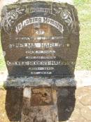 Thelma HARLAND,
wife mother,
1901 - 1963;
George Robert HARLAND,
1897 - 1975;
Yarraman cemetery, Toowoomba Regional Council